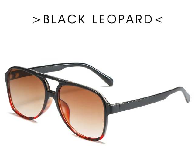 Vintage Double Bridge Square Aviation Sunglasses 2023 Women Men Retro Sun Shades Logo Custom Glasses 2024