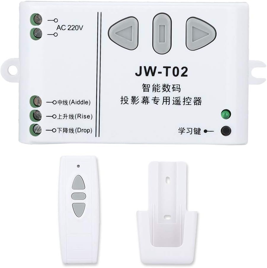 Projector Screen Switch, Universal Projection Screen Wireless Remote Control Switch Up Down Reversing Controller(433MHZ)