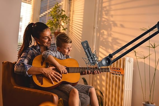 Microphone Shock Mount Anti-Vibration Mic Holder Spider Recording Mic Shockmount Stand Compatible (Black) Model: TLM193