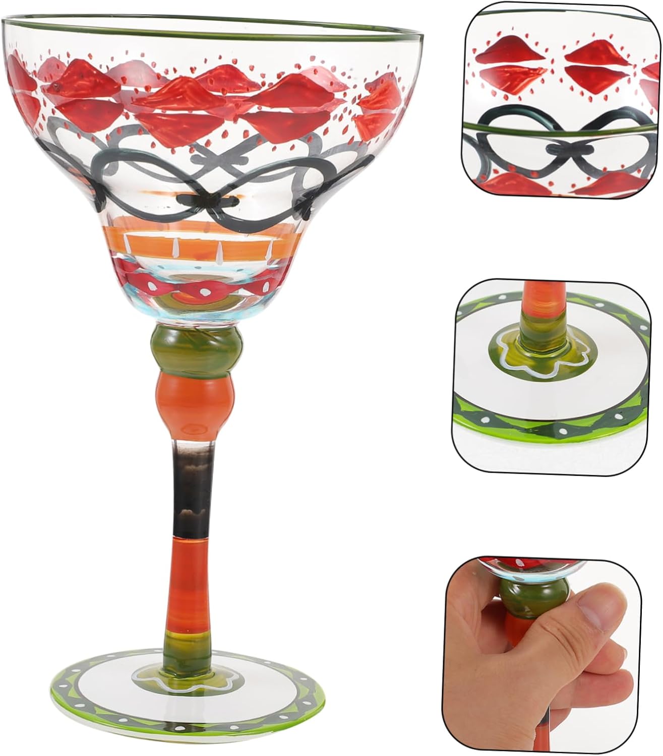 Ciieeo Wine Glass Large Wine Cocktail Glasses Drinking Party Cups Cup Holder White Wine Mug Dispenser Water Bottle with Beverage Beer Unbreakable Tumbler Cup Vintage Cocktail Glasses Pool