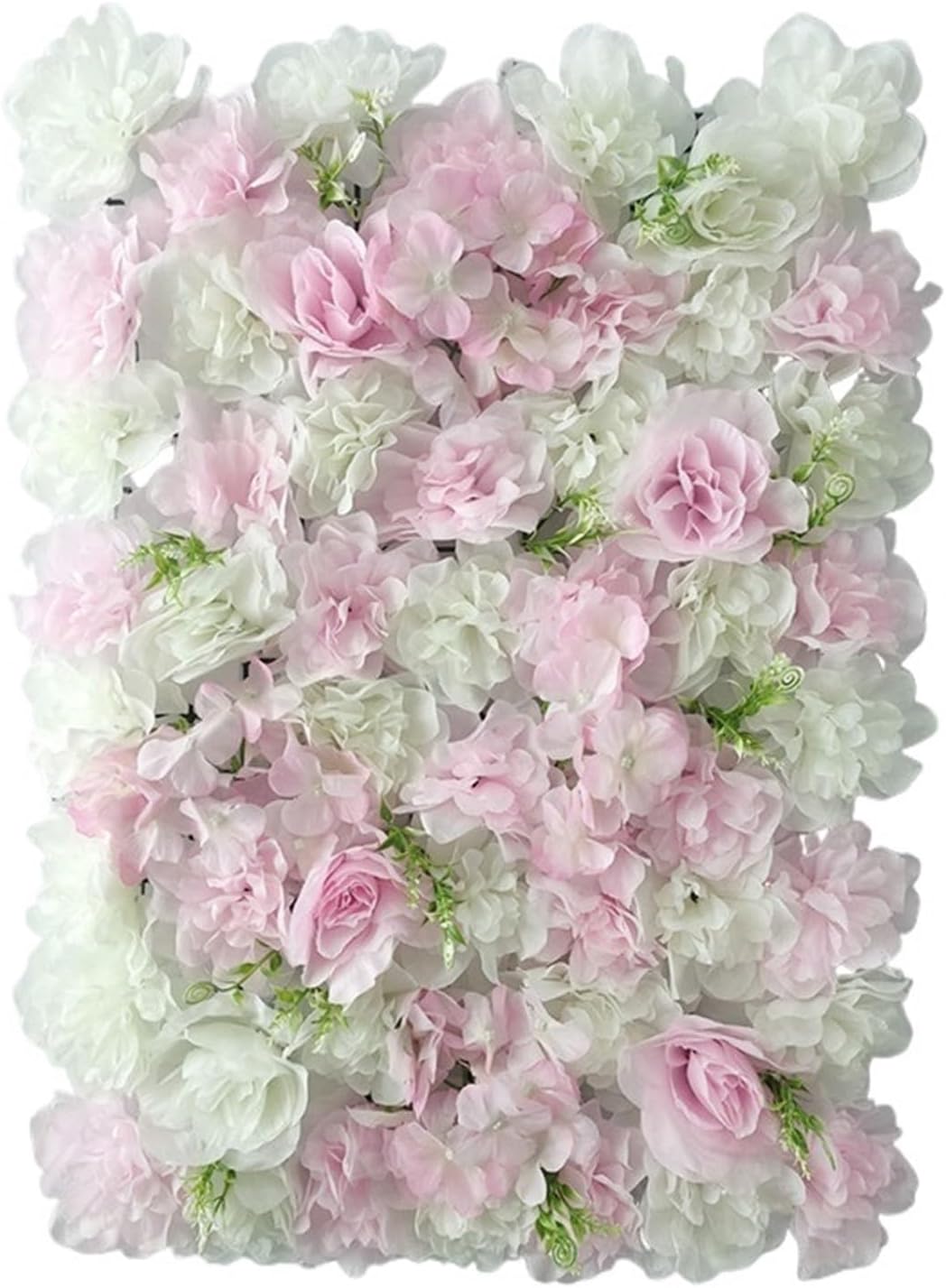 XPJYUA Flower Wall Panel 4Pcs Flower Wall Panel Set Artificial Wall Flower Backdrop 3D Silk Hydrangea Rose Floral Panel For Photo Background for Wedding Home Decor(7)