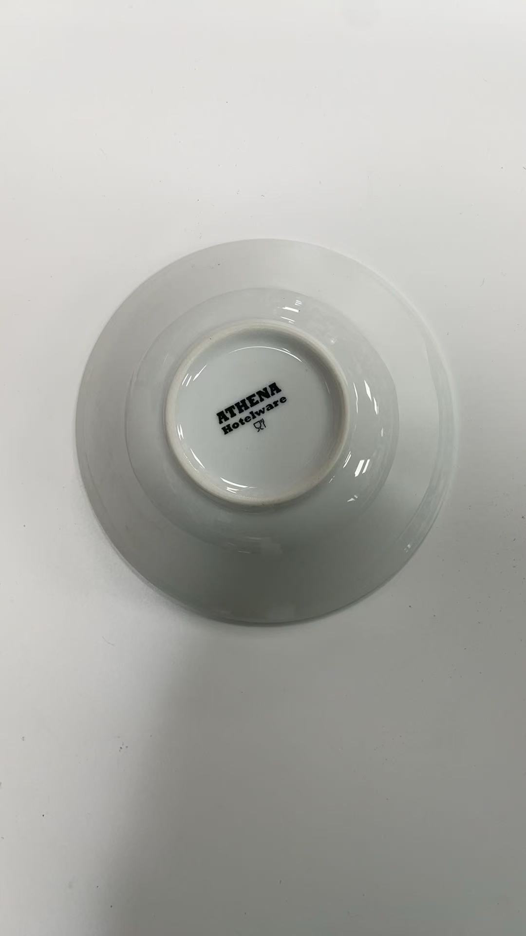 Athena Small Breakfast Bowls Set 153 mm/6 inch - 360 ml/12.75 oz (Pack of 6), White Vitrified Porcelain, Oatmeal Dishes, Microwave / Dishwasher Safe, Restaurant Café & Home Use