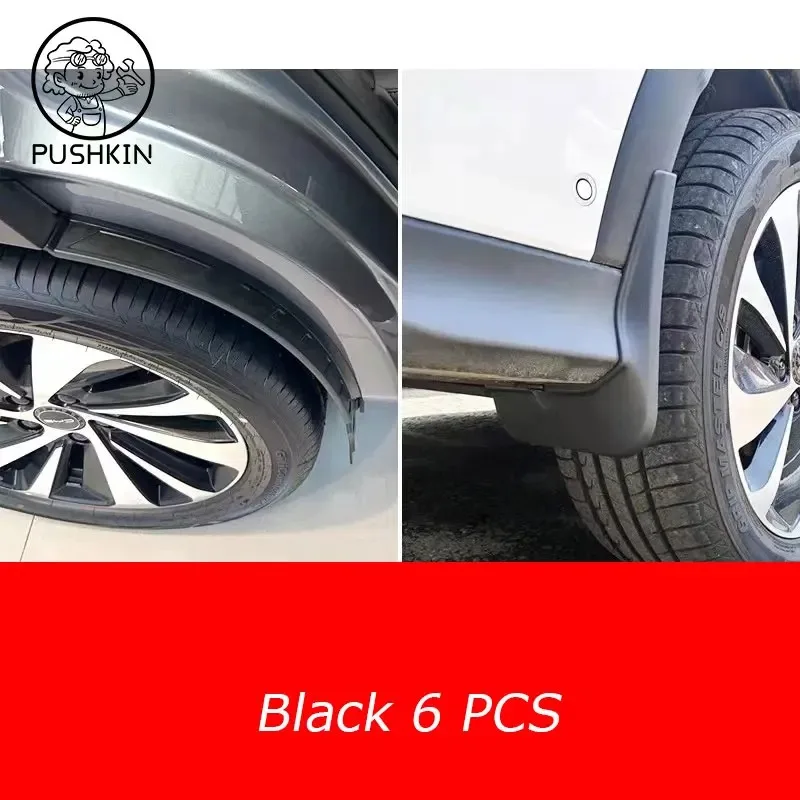 For BYD SEAL U SEALION 6 EV 2023 2024 Car Rear Wheel Arch Flare Fender Liner Splash Guards Mud Flap Protect Auto Accessories