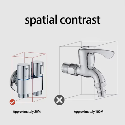 New Hand Held Bidet Sprayer for Toilet, Mini Toilet Faucet Sprayer Shower Portable Bidet Set,double outlet angle valve