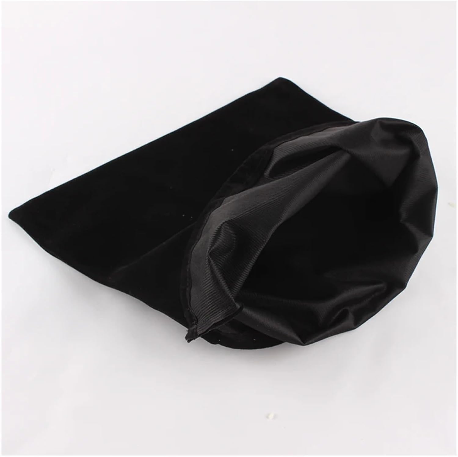 ZAVEIL Drawstring Bags 25 Pcs/Lot Black Velvet Bags with Drawstring Soft Touching Fabric Package Jewelry Pouches Drawstring Sports Bag(5x7cm(25pcs))