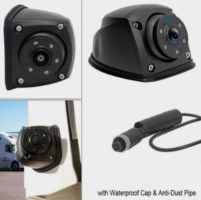 iPoster 4PIN CCD Color Side Rear View Camera 5 IR LED Night Vision Waterproof Metal Case For Truck Caravan Rv Bus Trailer Van