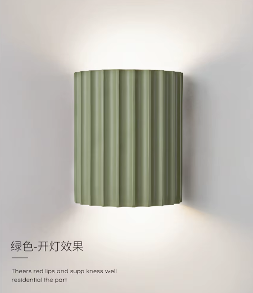 Dropshipping Nordic LED Wall Lamp Modern Macarone Resin Wall Lights Bedroom Bedside Home Decor Background Wall Lighting Fixtures