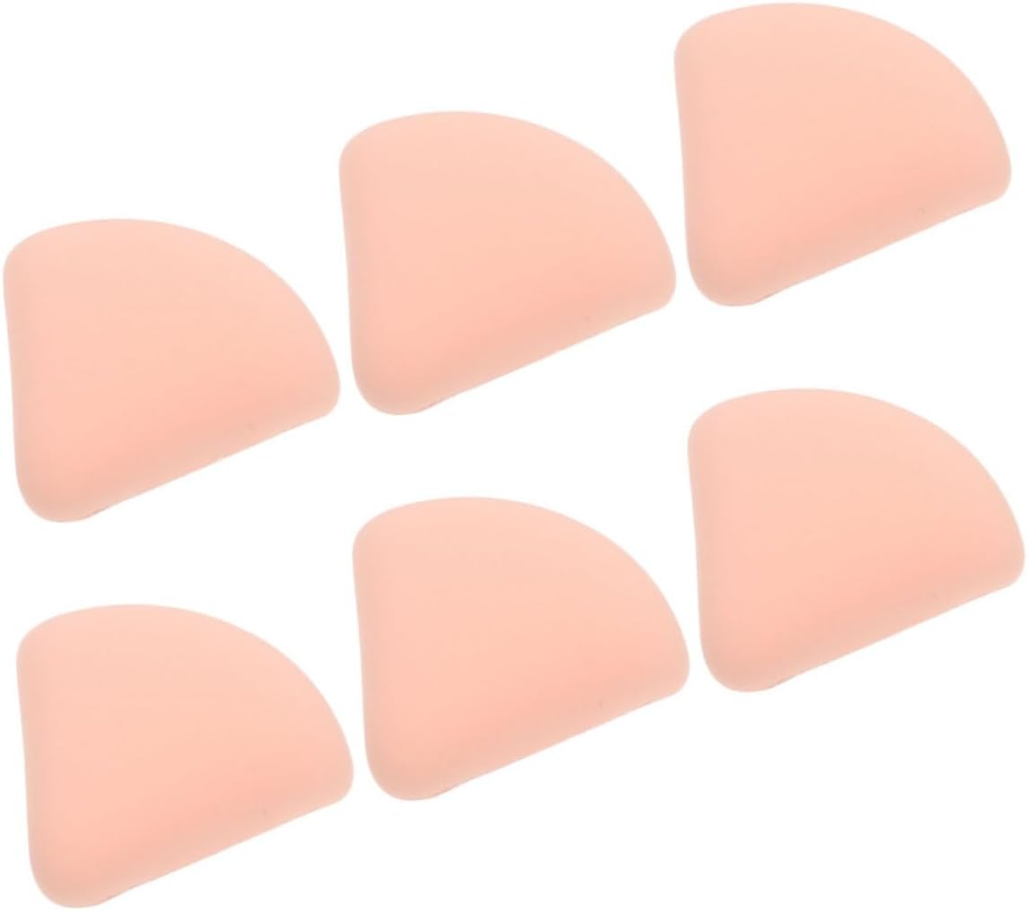 CRILSTYLEO 6pcs Small Makeup Powder Sponges Makeup Puff for Foundation Soft and Supple Makeup Pads Ideal for Travel and Daily Use Triangle