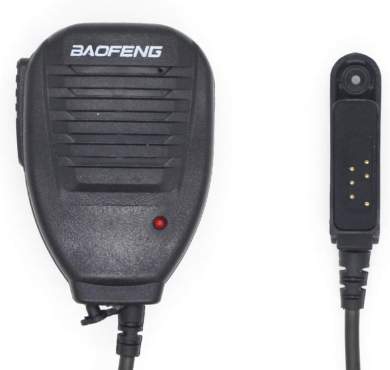 Radio Speaker Microphone Walkie Talkie Handheld Microphone PTT Microphone Compatible with BAOFENG A58 BF-9700 UV-9R Plus GT-3WP R760 82WP Handheld Radio