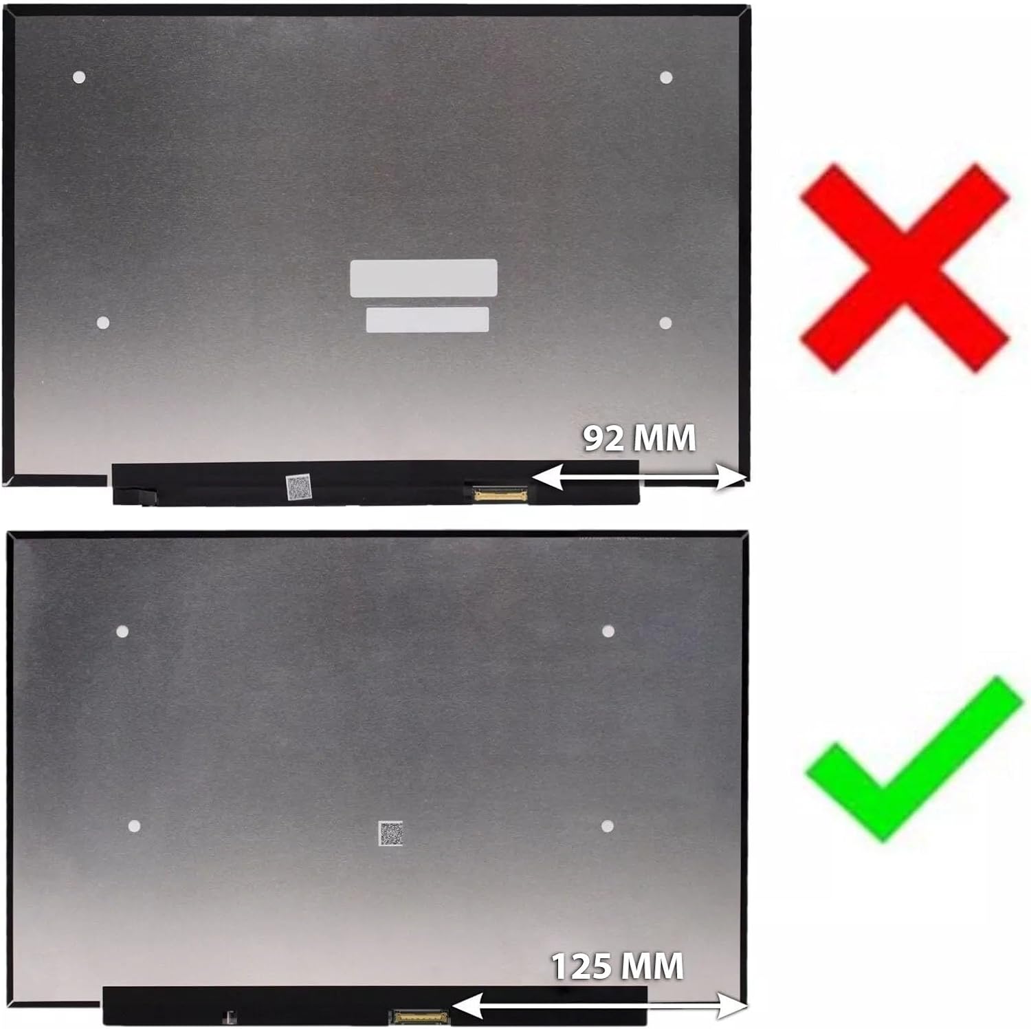 WIKIPARTS 14.0" LAPTOP IPS SCREEN PANEL COMPATIBLE FOR BOE NV140DRM-N61 V8.O NV140DRM-N61 V8.0 LED LCD DISPLAY MONITOR 40 PINS 2240x1400 188PPI NO BRACKETS MATTE