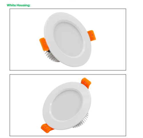 White Housing LED Recessed Downlight High Bright SMD 5730 3000K/4000K/6000K Ceiling Spot Lamp Home Indoor Lighting AC 220V
