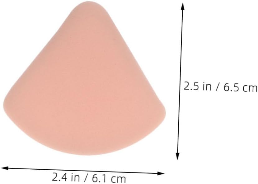CRILSTYLEO 6pcs Small Makeup Powder Sponges Makeup Puff for Foundation Soft and Supple Makeup Pads Ideal for Travel and Daily Use Triangle