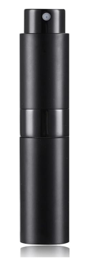 (20 pieces=1 set) 8ml Travel Perfume Atomiser Refillable, Mini Refillable Perfume Bottle Aftershave Spray Bottle, Upgraded Perfume Atomizer Perfume Pod and Refill Pump for Outdoor Traveling (Black)
