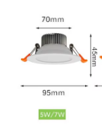White Housing LED Recessed Downlight High Bright SMD 5730 3000K/4000K/6000K Ceiling Spot Lamp Home Indoor Lighting AC 220V