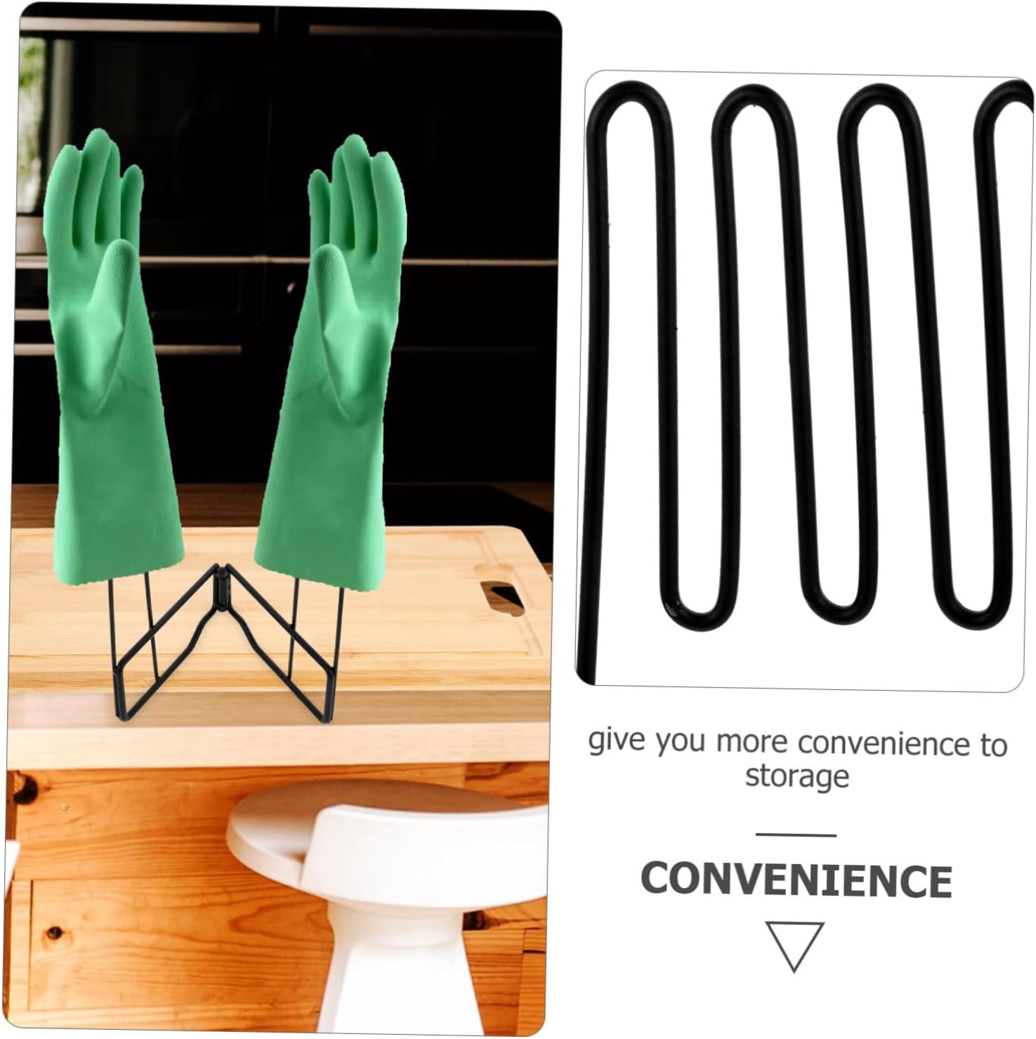LABRIMP Glove Clothes Airer Holder for Dish Gloves Glove Drying Holder Kitchen Organisation Towel Stand Hanging Glove Holder Clothes Rack for Kitchen Gloves