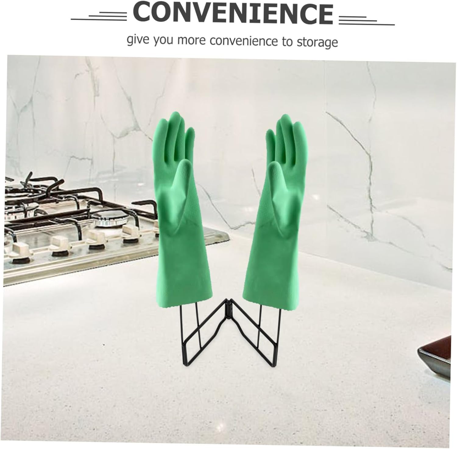 LABRIMP Glove Clothes Airer Holder for Dish Gloves Glove Drying Holder Kitchen Organisation Towel Stand Hanging Glove Holder Clothes Rack for Kitchen Gloves