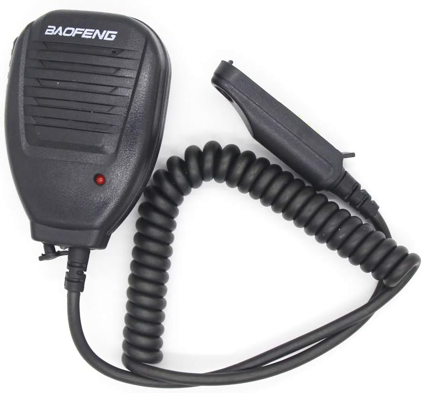 Radio Speaker Microphone Walkie Talkie Handheld Microphone PTT Microphone Compatible with BAOFENG A58 BF-9700 UV-9R Plus GT-3WP R760 82WP Handheld Radio