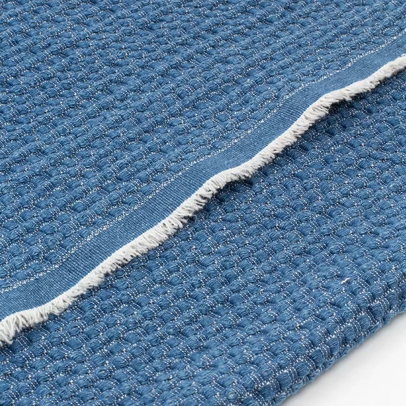 Wholesale Jacquard Washed Denim Fabric for Jeans Jackets Clothes Coats Sewing Soft Fashion Woven Designer Cloth Thickened
