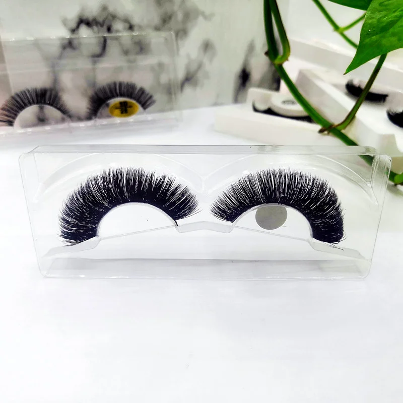 LL018 private eyelash real mink fur 15mm short curly wink winged lash extensions strip lash Russian lash