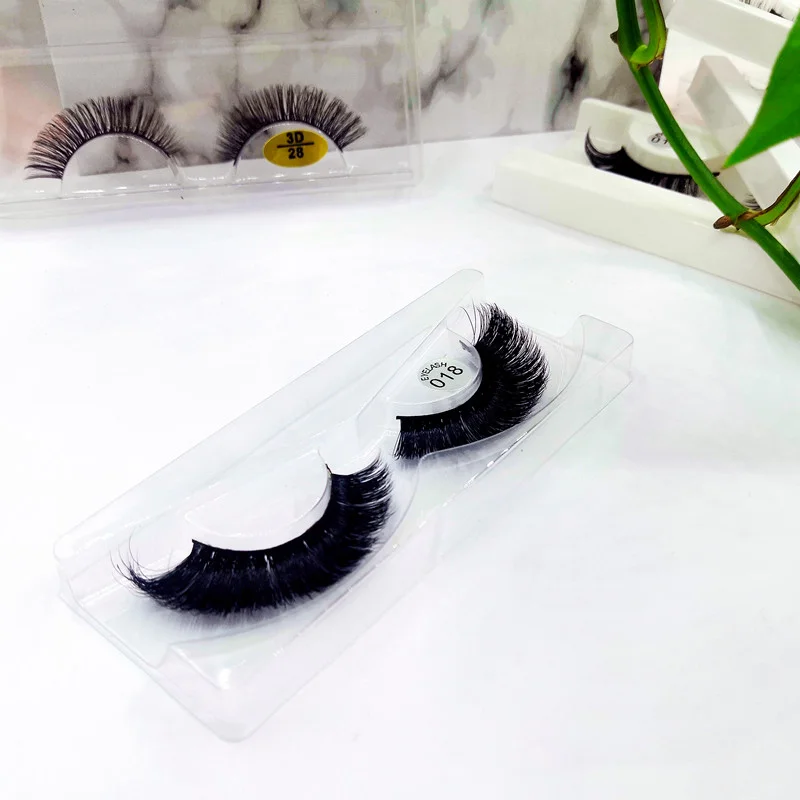 LL018 private eyelash real mink fur 15mm short curly wink winged lash extensions strip lash Russian lash