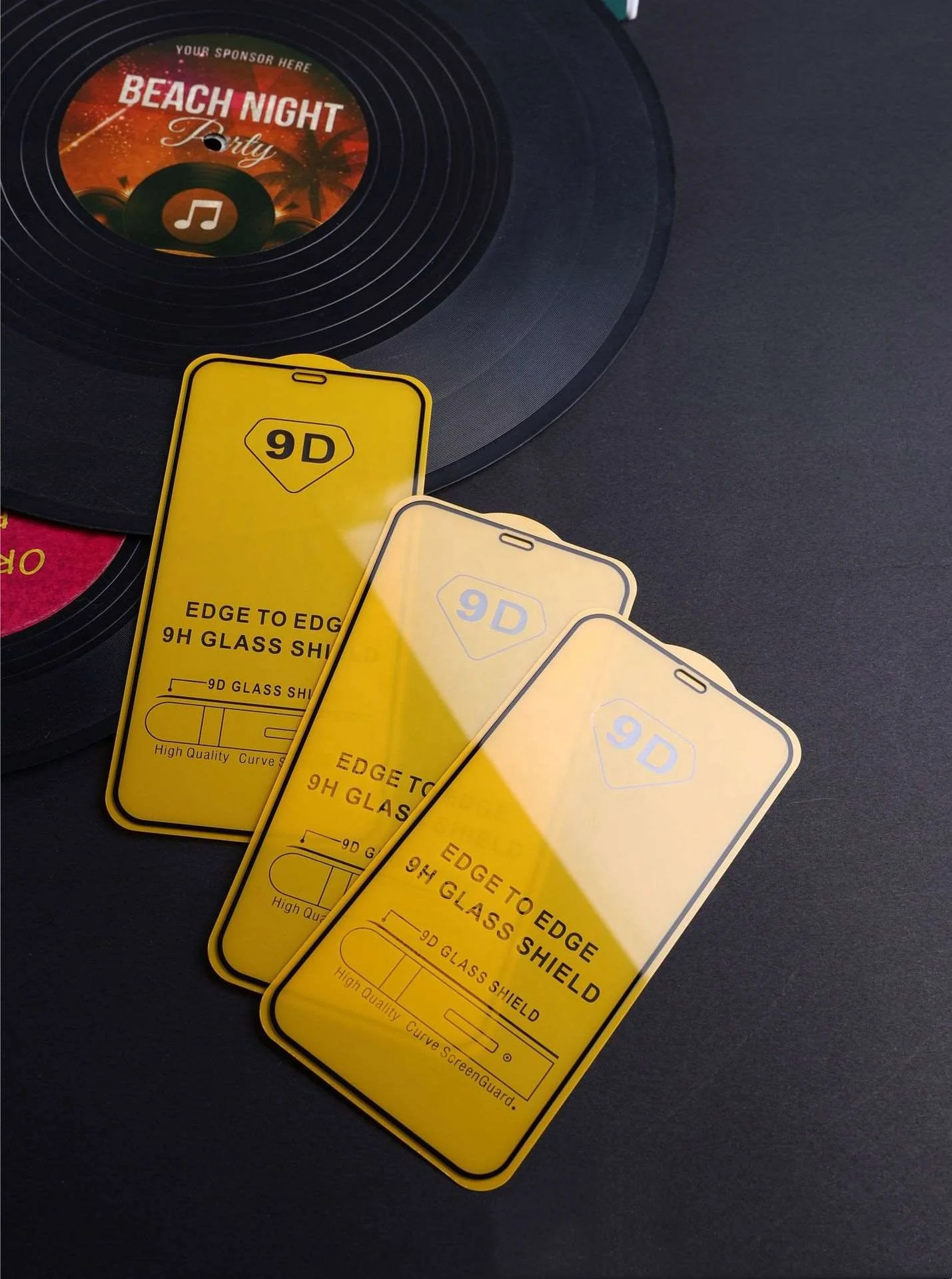 Aluminum 9H 2.5D Toughened glass Anti-fingerprint anti-Break Phone for iPhone XR X Xs Max Screen Protector wholesale packaging