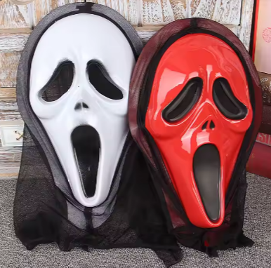 Factory Direct Sales Funny Halloween Costume Wholesale Party Supplies Halloween Decoration Scream Mask