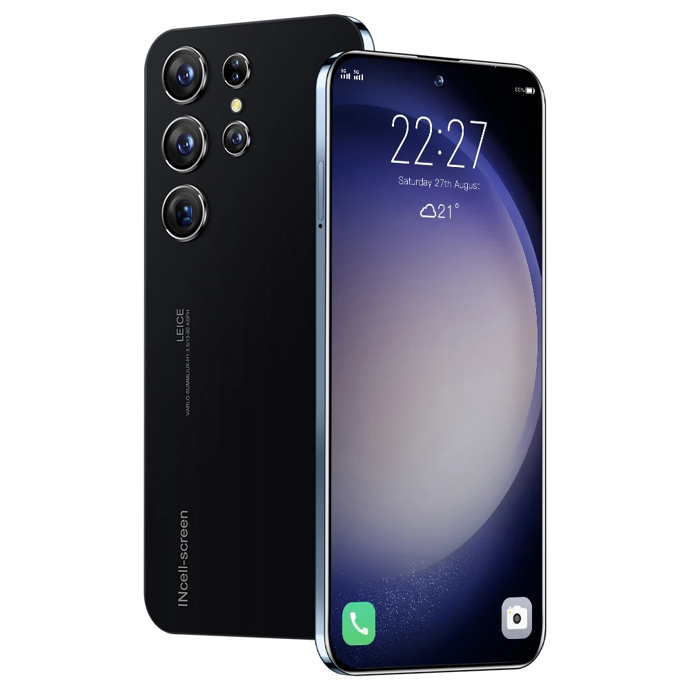 7.3 inch drop screen Ultra S24 Smartphone Curved screen Mobile phone lcds