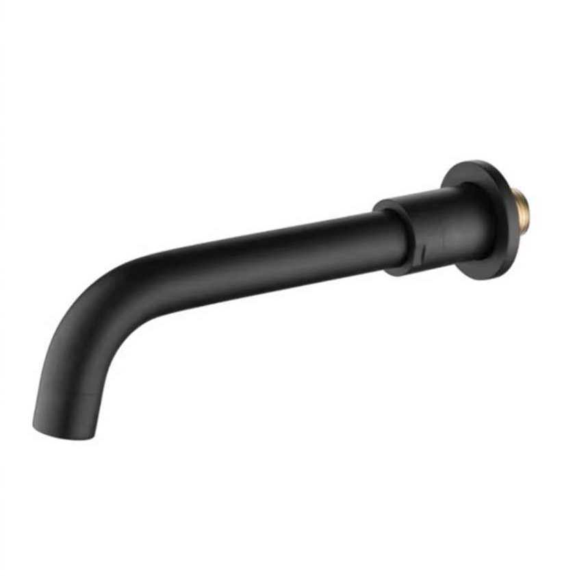 Tub Spout Brass Wall Mounted Black Bath Tap Filler Spout Bathtub Shower Mixer Water Outlet Shower System Spout