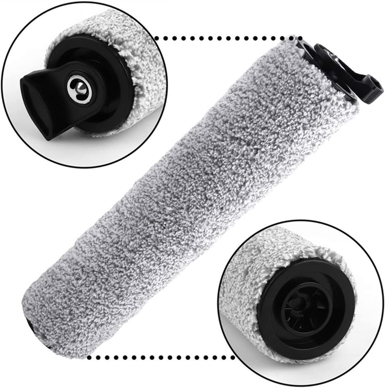 DingGreat Roller Brush and Filter Replacement Kit Compatible with Tineco iFLOOR3 / Tineco FLOOR ONE S3 Wet and Dry Vacuum Cleaner (2 x Roller Brush + 2 x Vacuum Cleaner Filter + 2 x Cleaning Brush)
