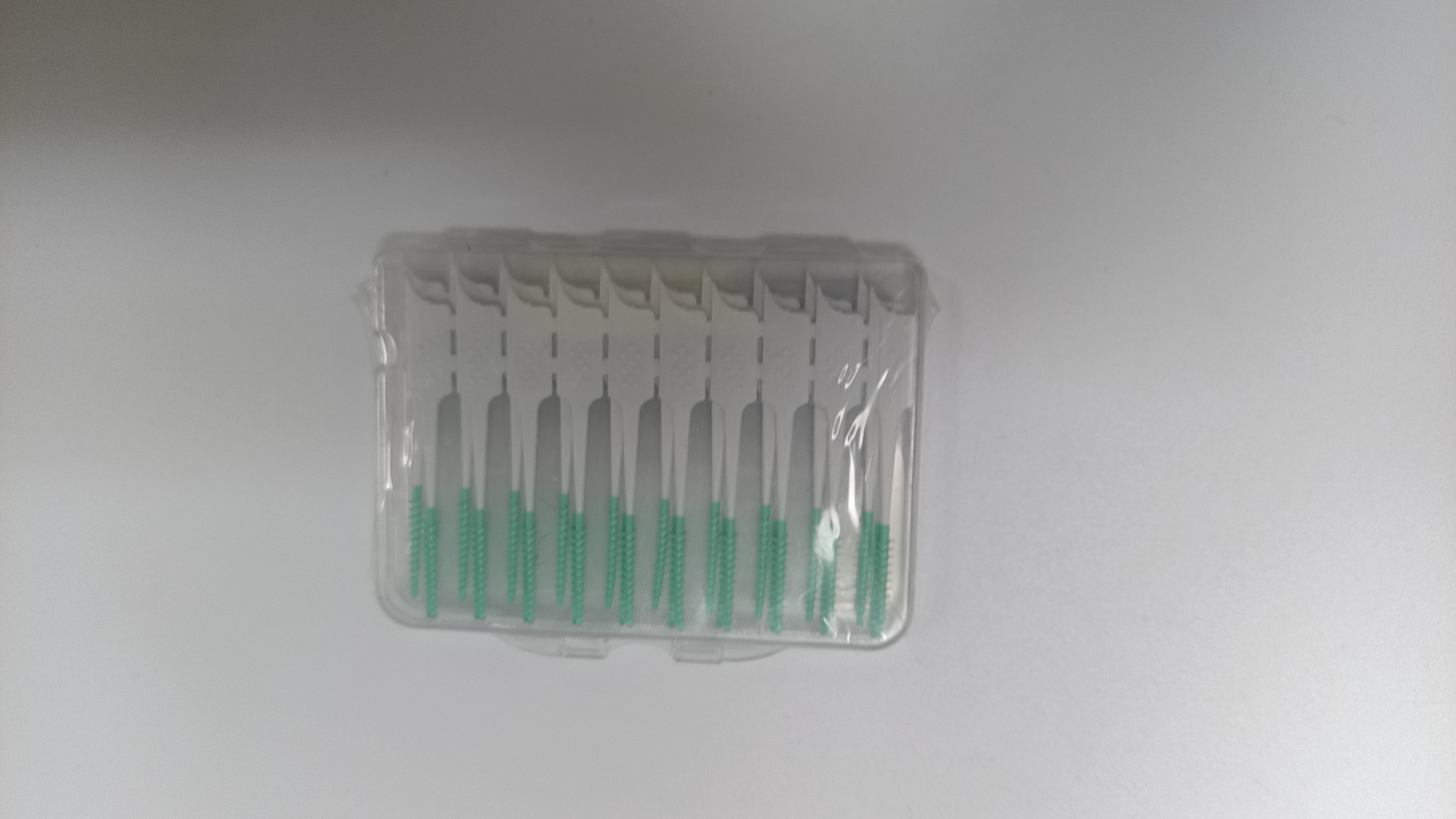 20 Pieces Interdental Brushes Green, Tooth Picks Floss Sticks, Floss Brushes, Dental Tools for Braces Oral Cleaning, Braces Cleaning Kit