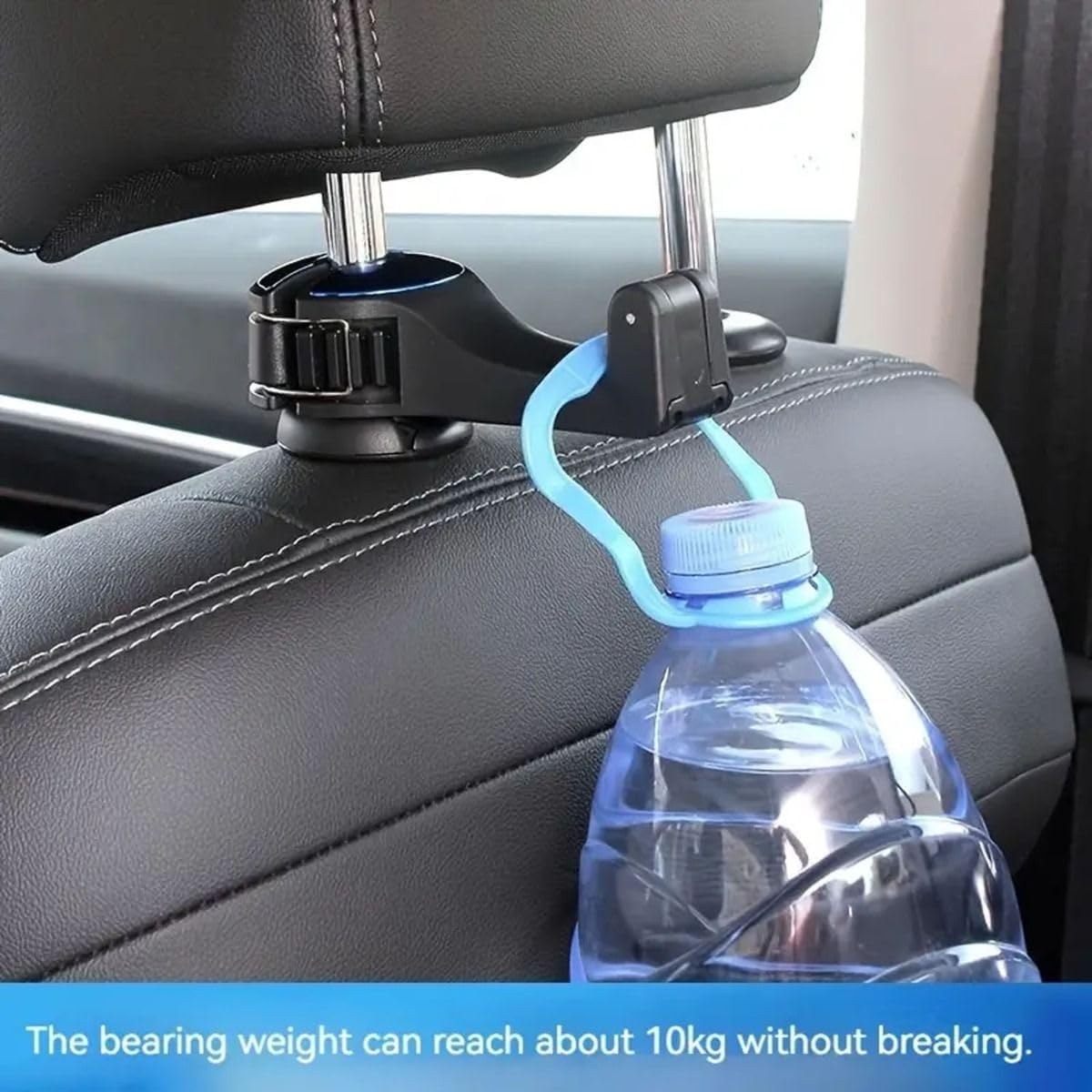 Car Hooks for Back Seat, Headrest Hooks for Car, Universal Car Hangers for Seat, Car Seat Headrest Hooks, Purse Hook for Car Headrest with Phone holder