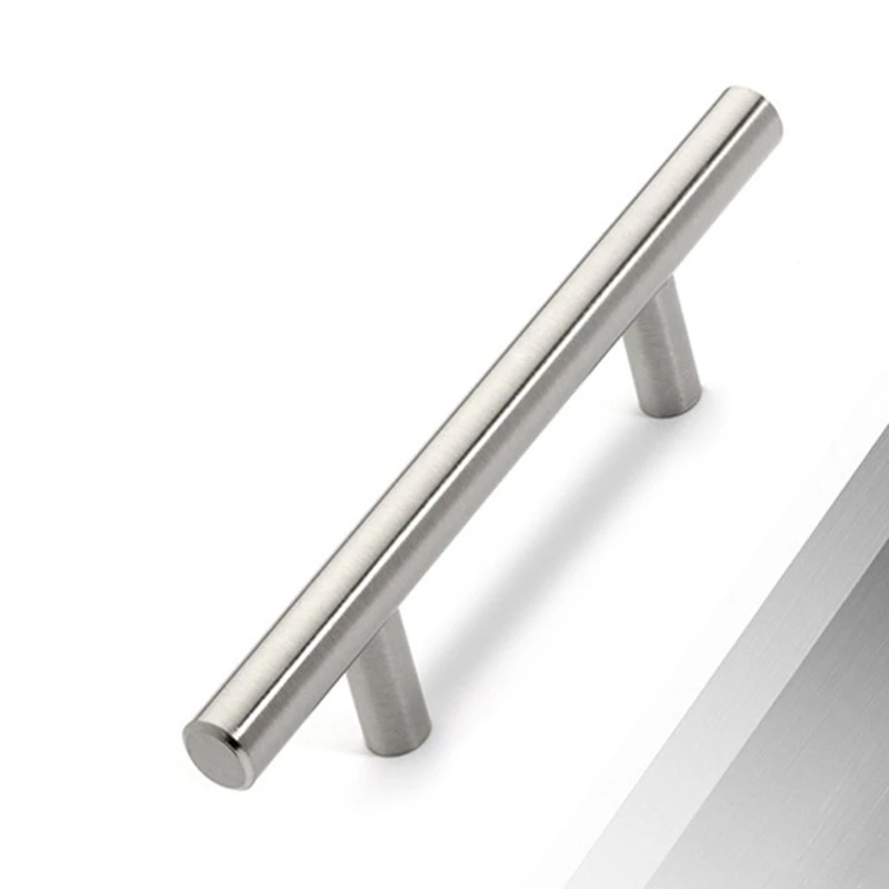 Modern Stainless Steel Kitchen Door Cabinet T Bar Handle Pull Knob Cabinet Knobs Furniture Handle Cupboard Drawer Handle