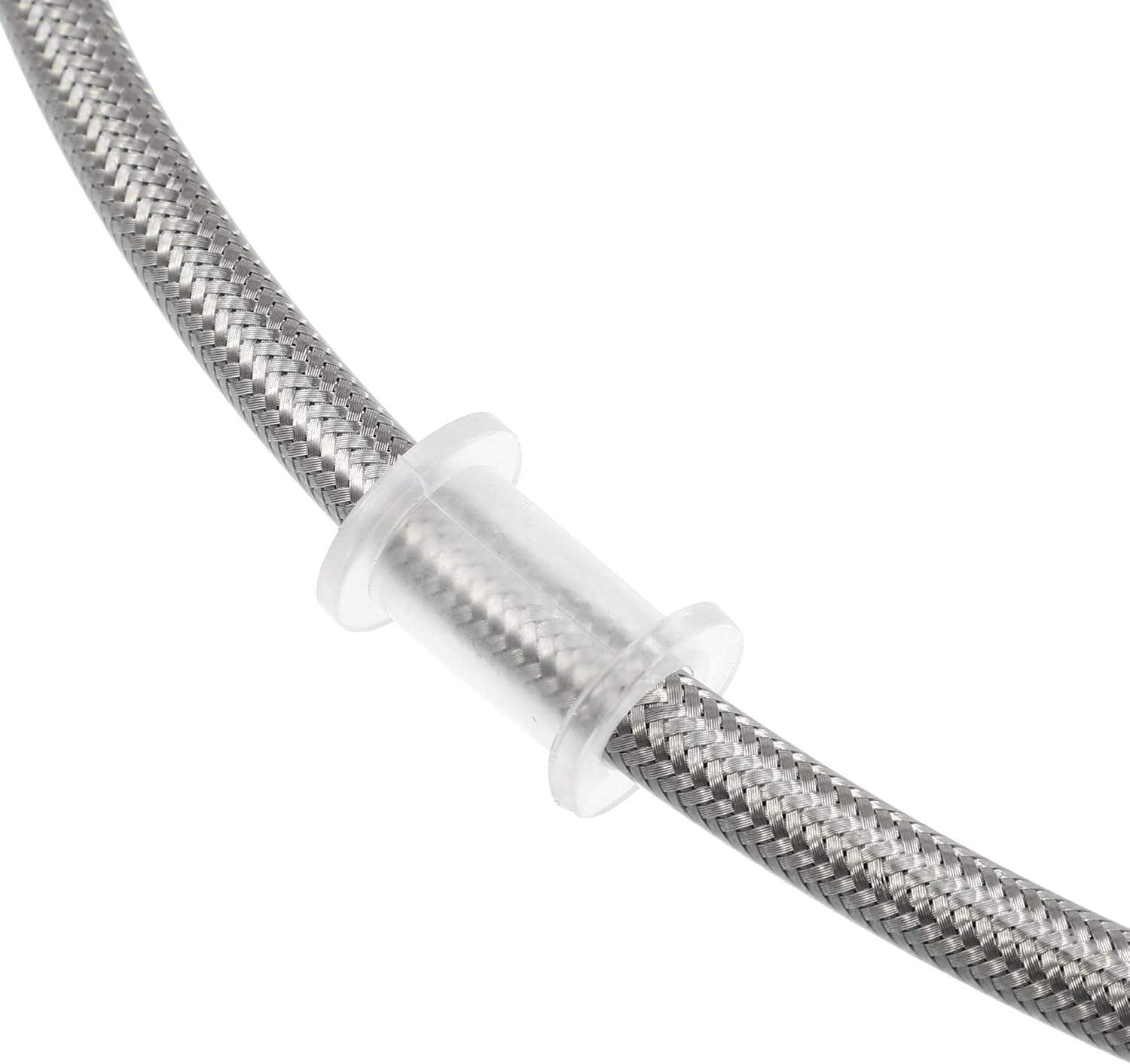 X AUTOHAUX 1 Set AN3 28 90 Degree Motorcycle Brake Hose Line 70cm Silver Tone