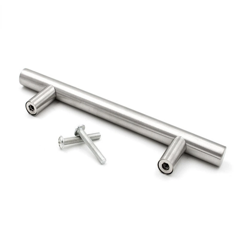 Modern Stainless Steel Kitchen Door Cabinet T Bar Handle Pull Knob Cabinet Knobs Furniture Handle Cupboard Drawer Handle