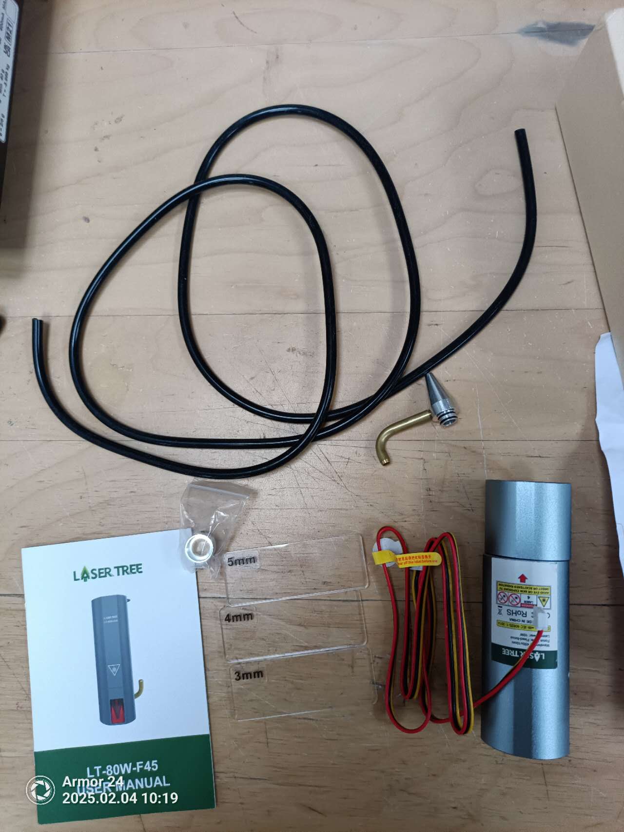 LASER TREE 10W Laser Module Head 450nm Blue Light TTL Module Set for Laser Engraver Wood Cutting Smarter Tool(LT-80W-F45)