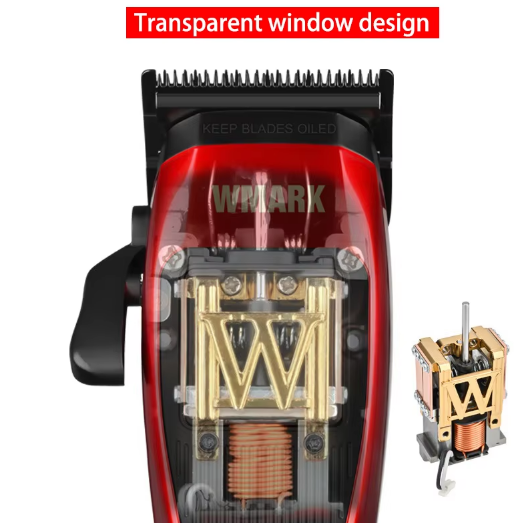 WMARK NG-X1 Professional Hair Clippers for Men,Microchipped Magnetic Motor 10000RPM 9V with Charge Stand,Cordless Cutter Trimmer