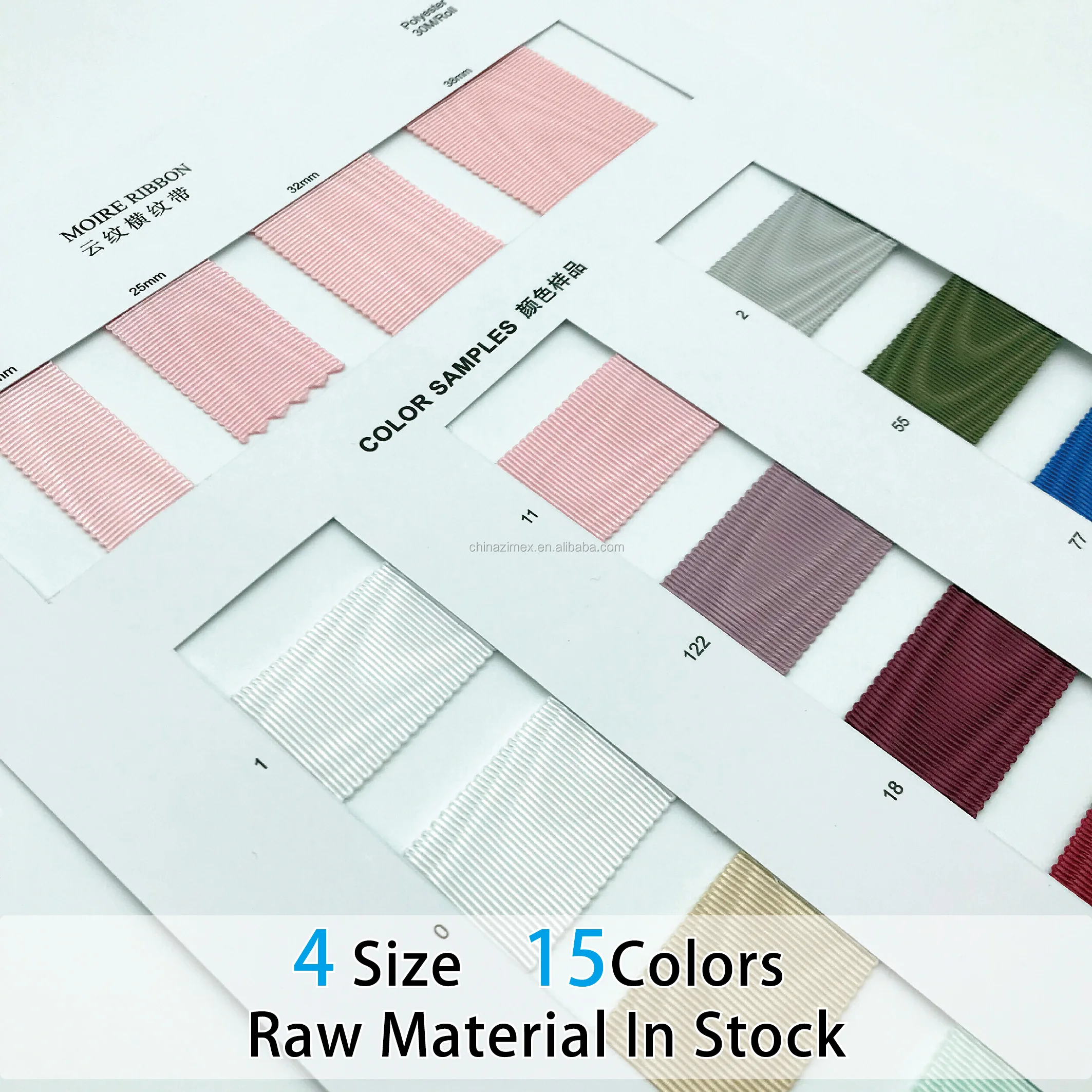 38mm wholesale designer ribbons with moire printing