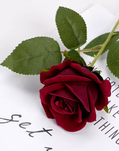 Roses Artificial Flowers Rose Flower Branch Artificial Red Roses Realistic Fake Rose for Wedding Home Decor