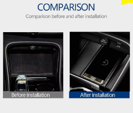 For Volvo XC40 C40 car wireless charger interior fast charging decoration accessories