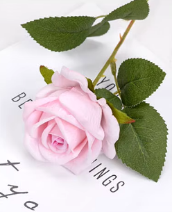 Roses Artificial Flowers Rose Flower Branch Artificial Red Roses Realistic Fake Rose for Wedding Home Decor