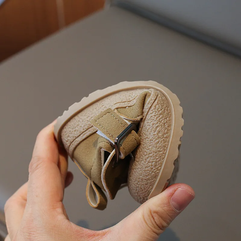 2024 Wholesale Spring Autumn Children Pu Leather Outwear Casual Shoes for Boys Girls