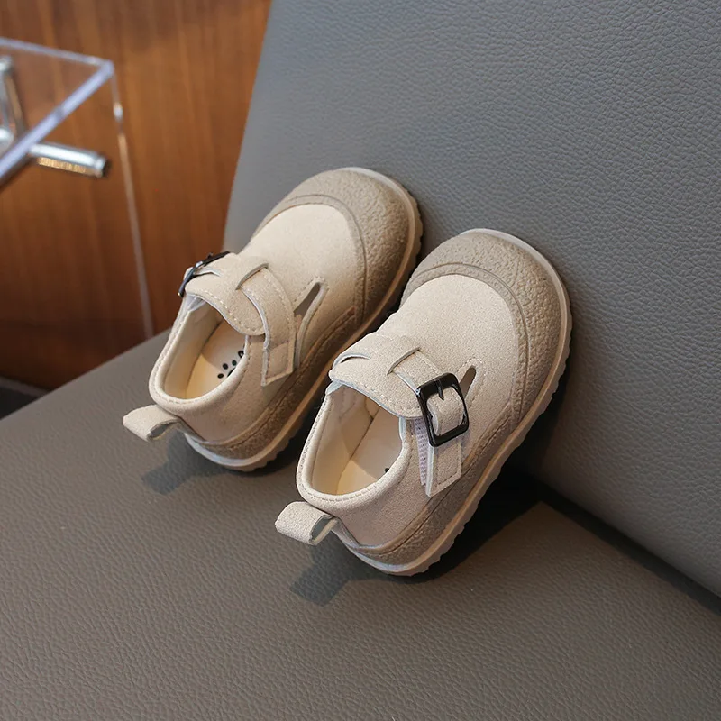 2024 Wholesale Spring Autumn Children Pu Leather Outwear Casual Shoes for Boys Girls