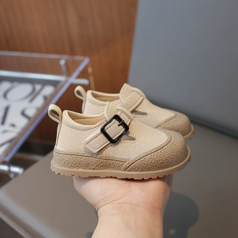 2024 Wholesale Spring Autumn Children Pu Leather Outwear Casual Shoes for Boys Girls