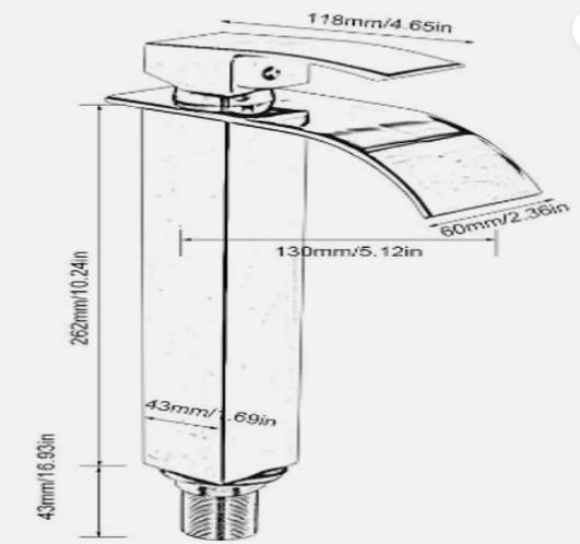 Hot Wholesale Scandinavian Style Waterfall Bathroom Faucet Basin Faucet Single Handle Bathroom Faucet