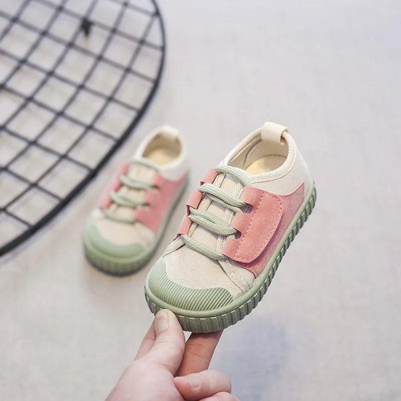 Little Girl Sneakers little Boy Shoes Kids Canvas Shoes Casual Lace Up Classic Flats Children Shoes