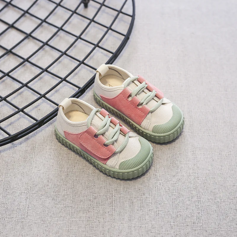 Little Girl Sneakers little Boy Shoes Kids Canvas Shoes Casual Lace Up Classic Flats Children Shoes