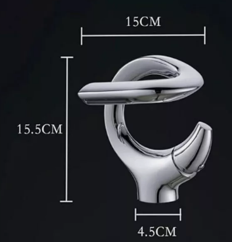 Basin Faucet Brass Bathroom Basin Waterfall Hot and Cold Water Mixer Tap Single