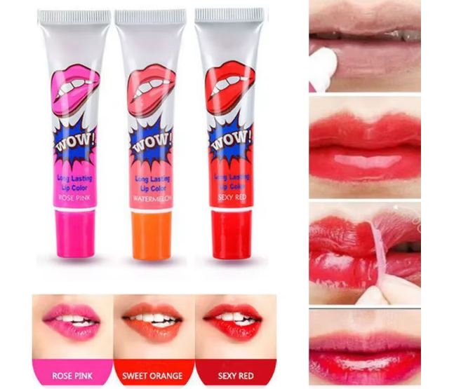 Romantic Bear Hot Selling Waterproof Lipstick Famous Brand Beauty Red Wow Makeup Matte Lip Gloss Impermeavel lip gloss Cosmetics