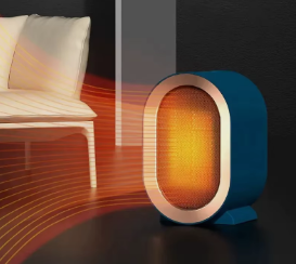 1200W Electric Heater Portable Desktop Fan Heater Heating Warm Air Blower Mini Radiator Home Office Warmer Machine for Winter