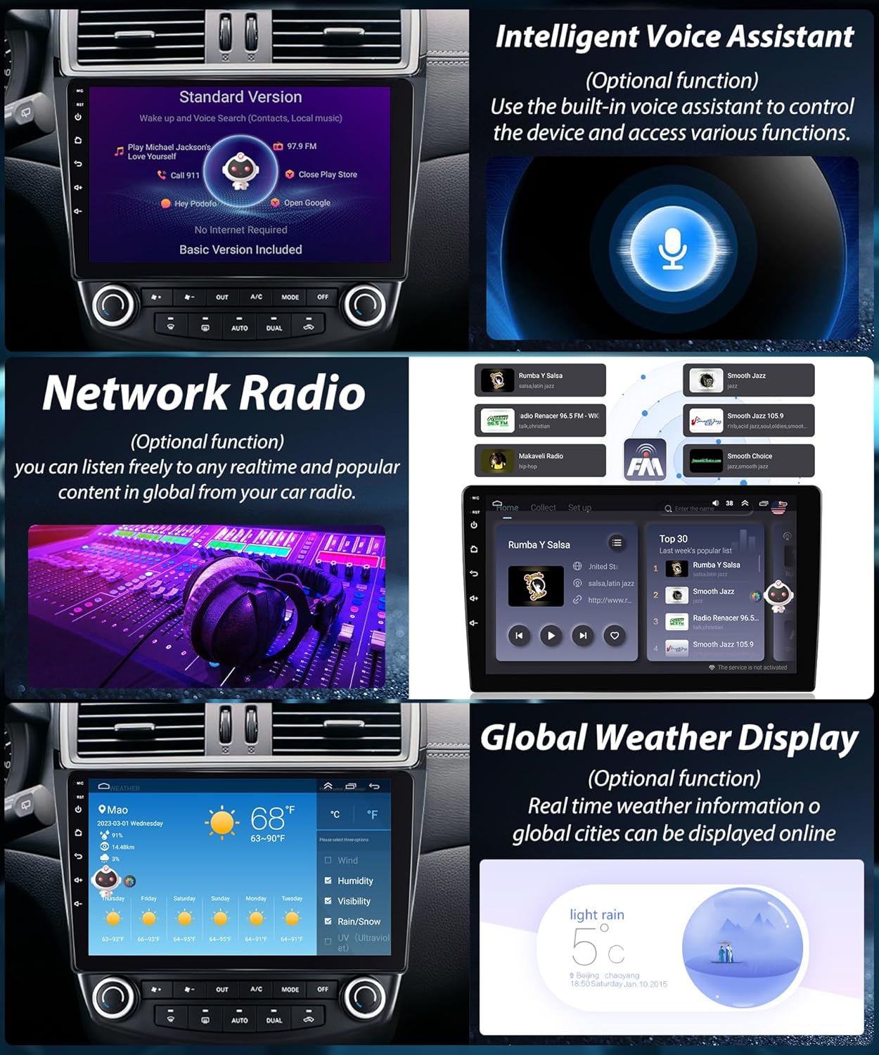 8 Core 4G 64G for Ford Focus Exi MT 2 3 Mk2/Mk3 2004-2011 Android Car Stereo with Carplay, 9 Inch Touch Screen Car Radio with GPS Bluetooth FM RDS DSP WiFi Android Auto + AHD Backup Camera